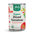 Organic Diced Tomatoes No Salt Added 14.5 Oz 365 By Whole Foods Market