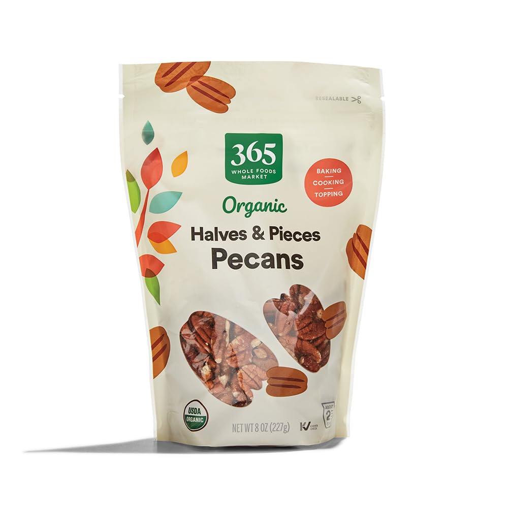 Organic Pecan Halves 8 Oz 365 By Whole Foods Market