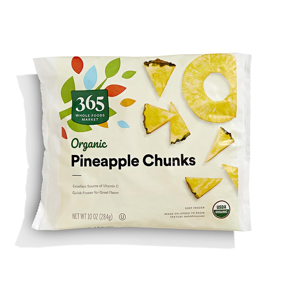 Organic Pineapple Chunks 10 Oz 365 By Whole Foods Market