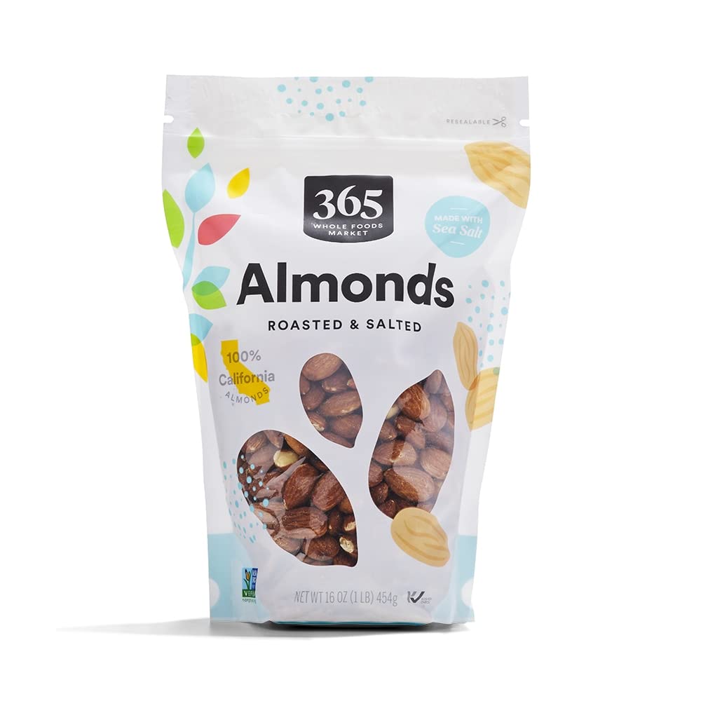 Roasted & Salted Almonds 16 Oz 365 By Whole Foods Market