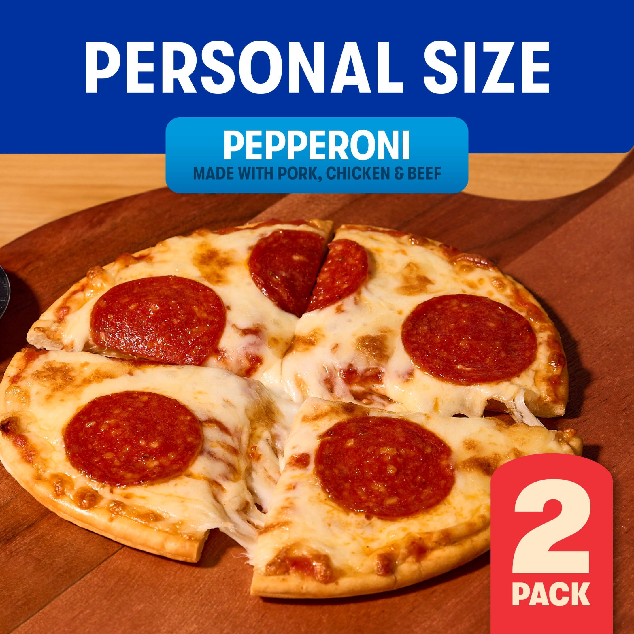Jack's Pepperoni Personal Frozen Pizza 11.7 Oz 2 Pack