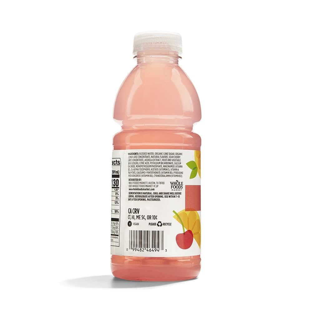 Water Nutrient Lemonade Vitamin C No Calorie 20 Fl Oz 365 By Whole Foods Market