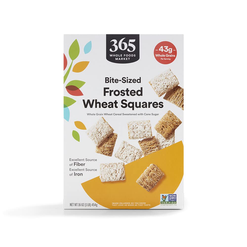 Frosted Wheat Squares Cereal 16 Oz 365 By Whole Foods Market