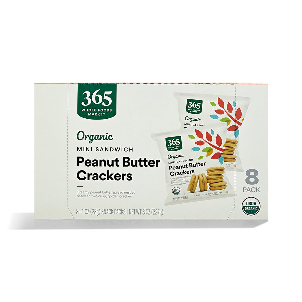 Organic Mini Peanut Butter Sandwich Crackers 8 Oz 1 Count 365 By Whole Foods Market