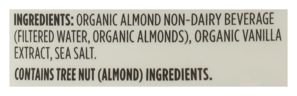 Organic Vanilla Unsweetened Almond Beverage 32 FZ 365 By Whole Foods Market