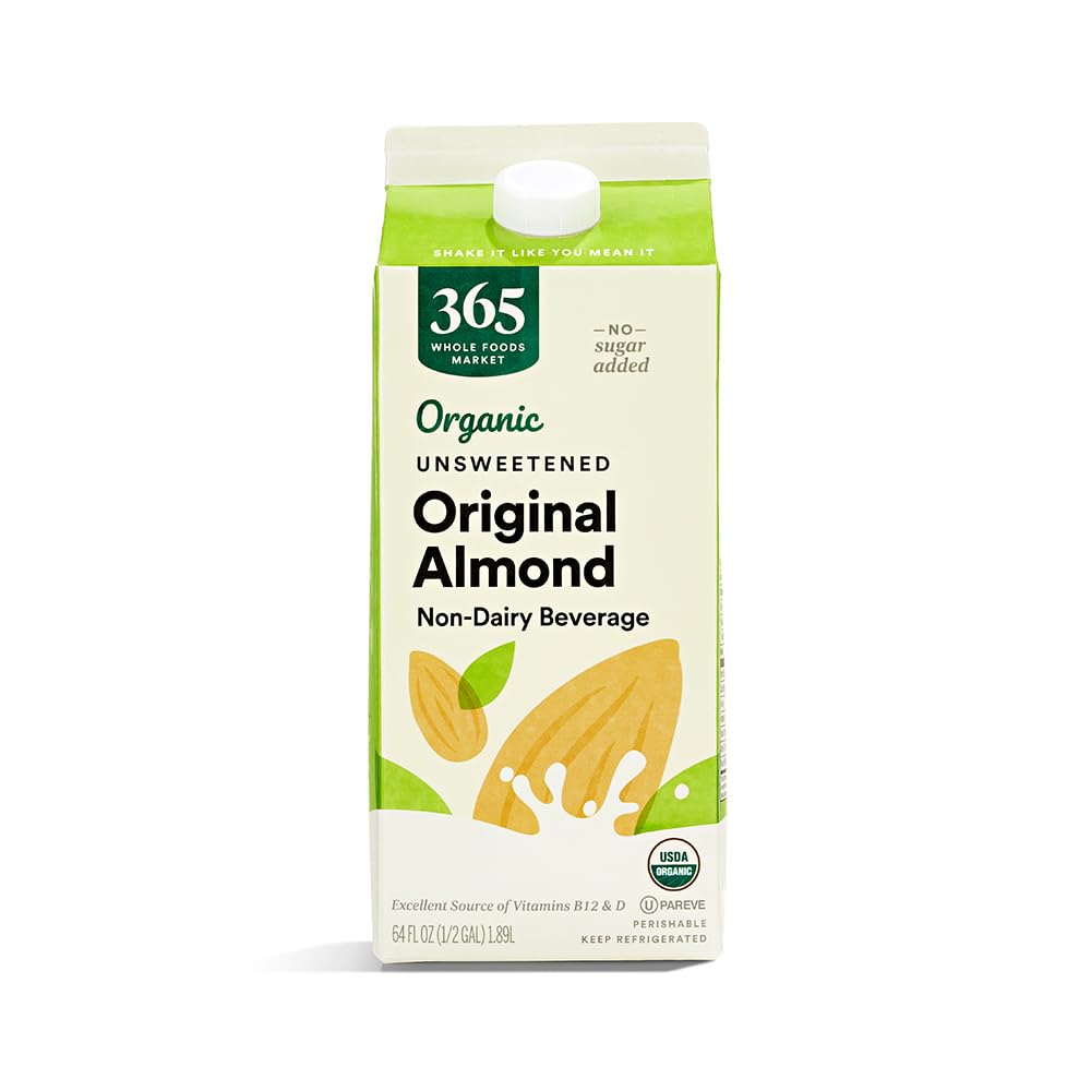 Organic Unsweetened Almond Milk 64 Fl Oz 365 By Whole Foods Market