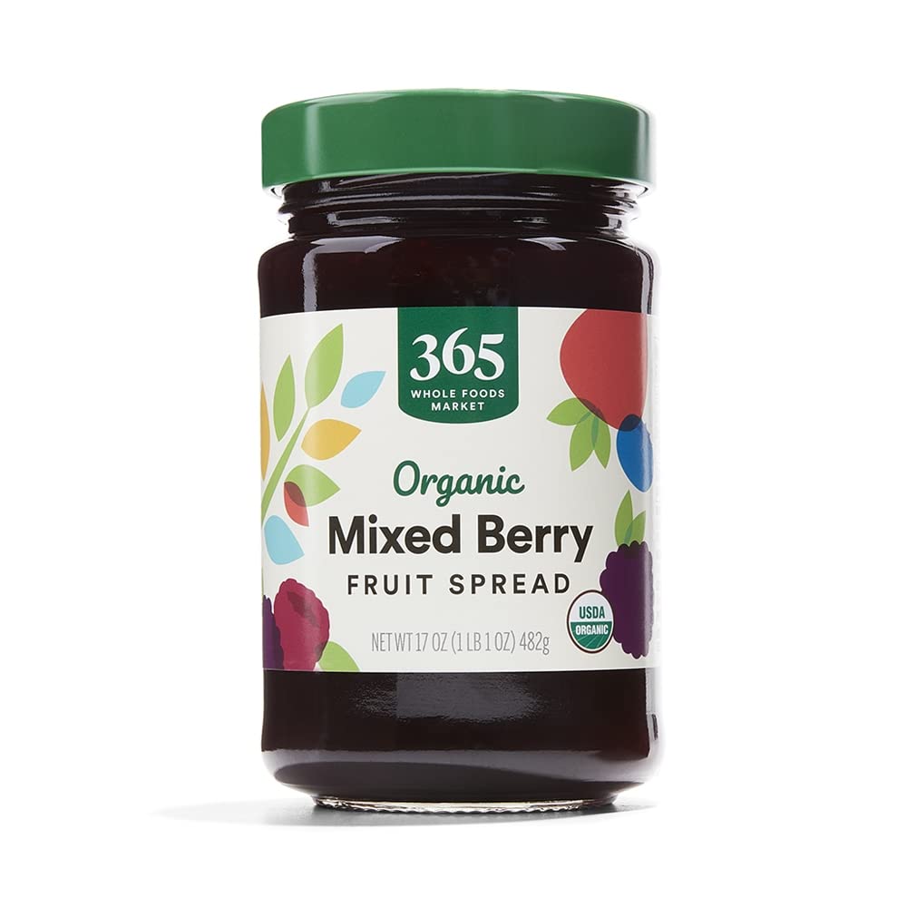 Organic Mixed Berry Fruit Spread 17 Oz 365 By Whole Foods Market