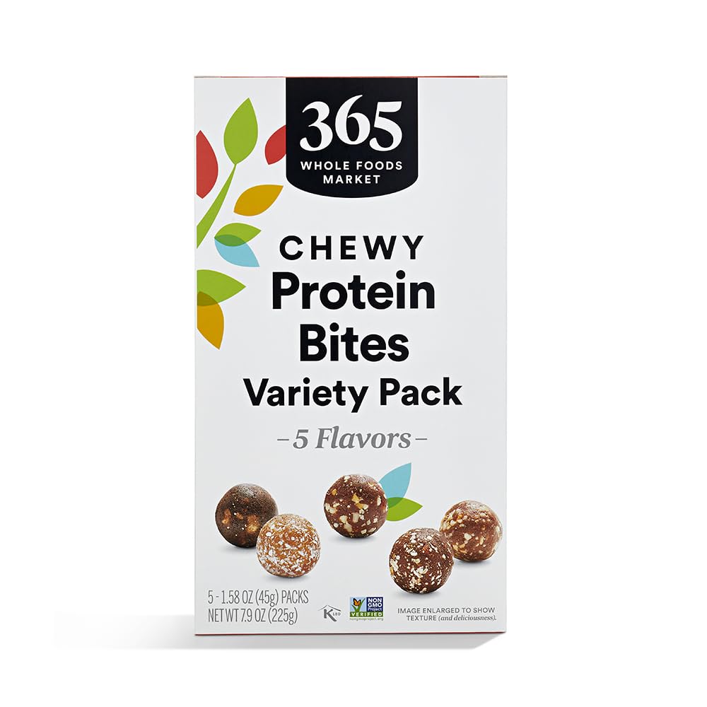 Chewy Protein Bites Variety Pack 1.58 Oz 365 By Whole Foods Market
