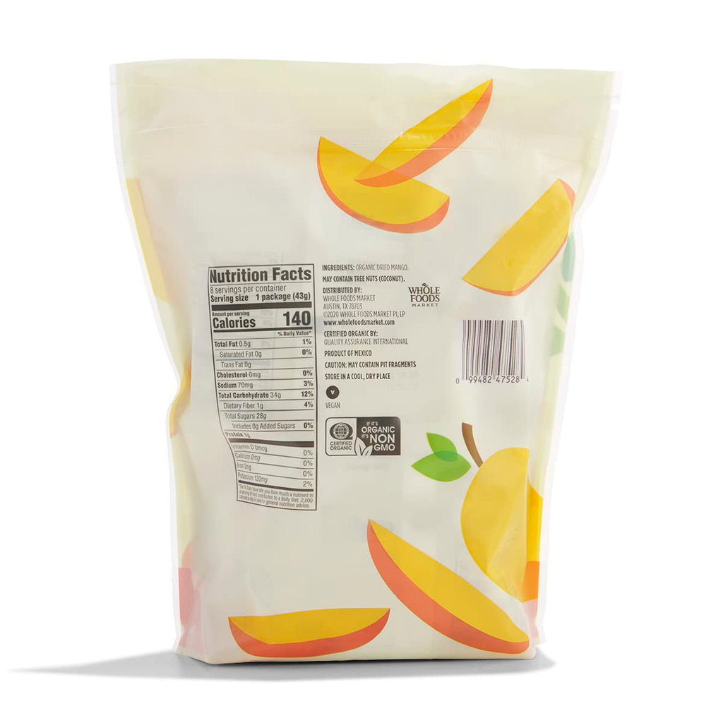 Organic Dried Mango 12 Oz 8 Ct 365 By Whole Foods Market