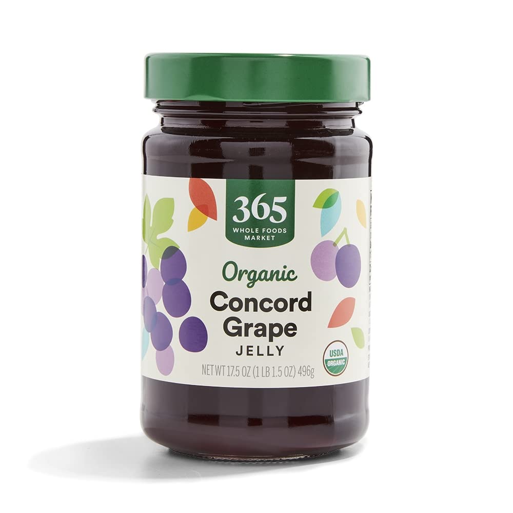 Organic Concord Grape Jelly 17.5 Oz 365 By Whole Foods Market