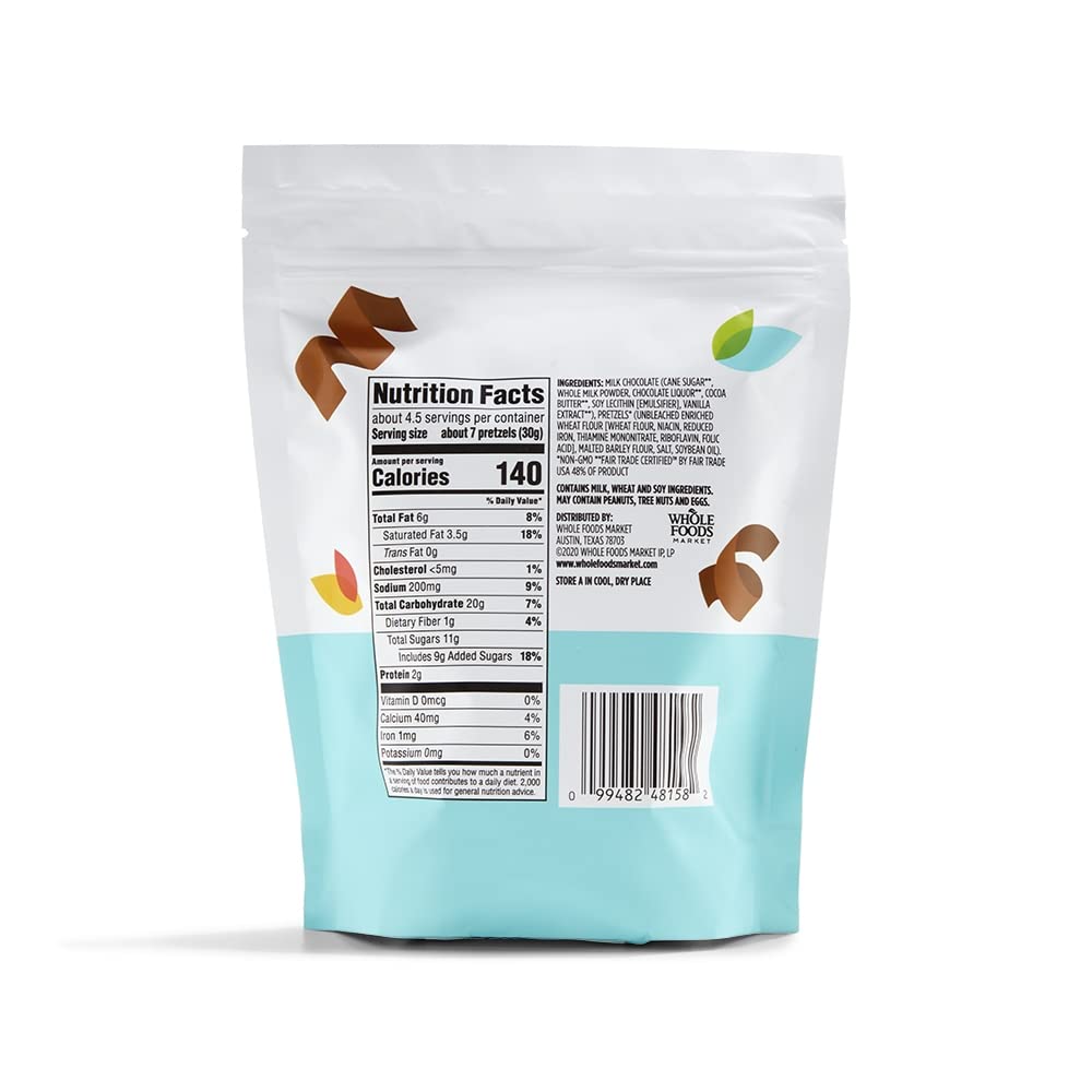 Milk Chocolate Covered Pretzels 5 Oz 365 By Whole Foods Market