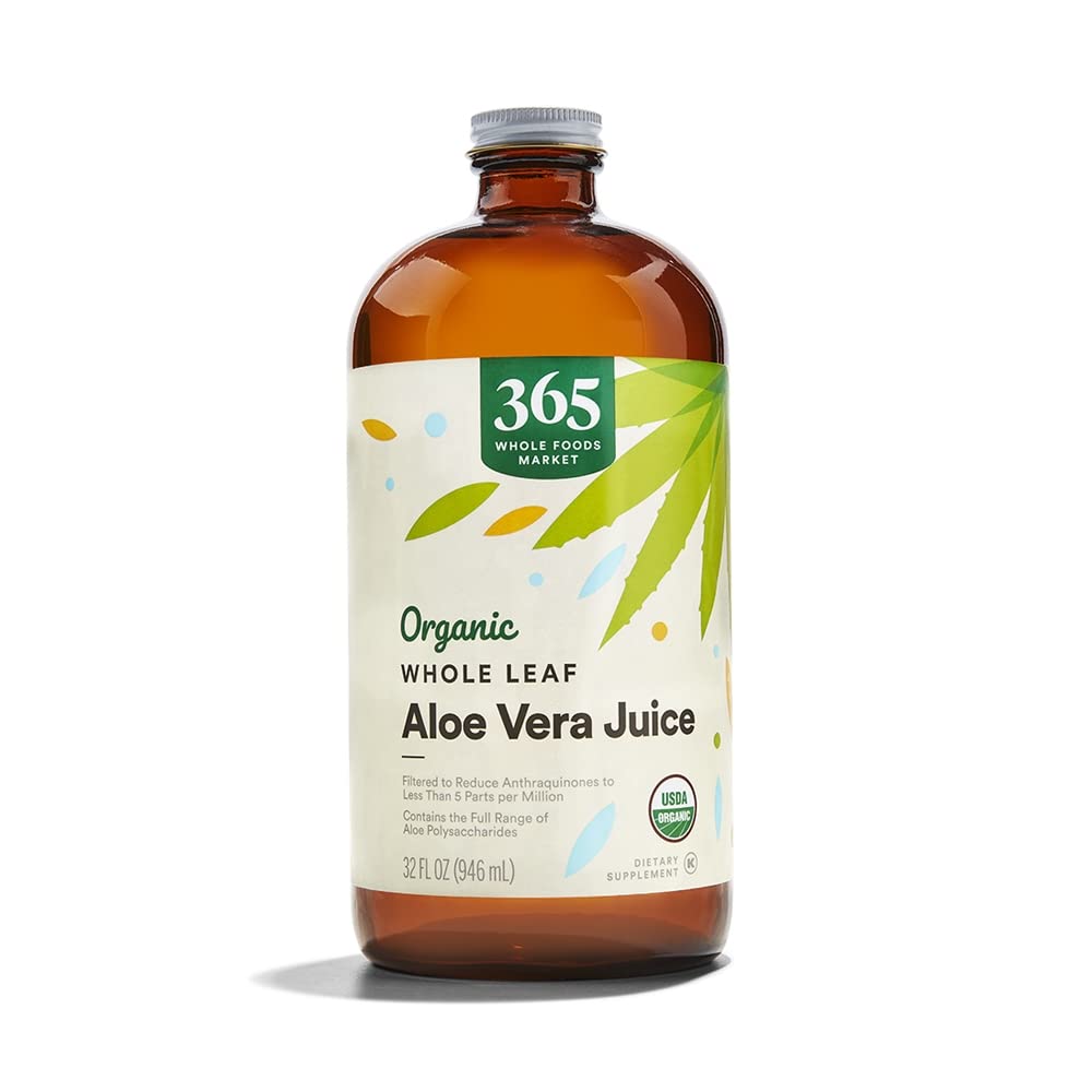 Organic Whole Leaf Aloe Vera Juice 32 Fl Oz 365 By Whole Foods Market