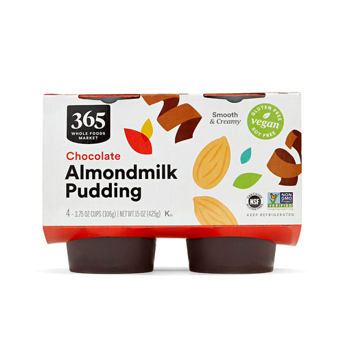 Chocolate Almond Milk Pudding 15 Oz 4 Pack 365 By Whole Foods Market