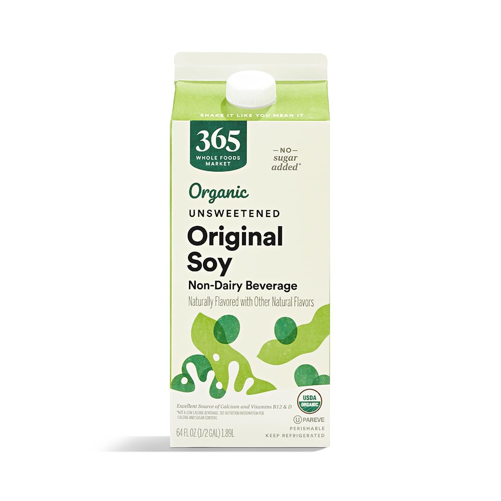 Organic Unsweetened Soymilk 64 Fl Oz 365 By Whole Foods Market