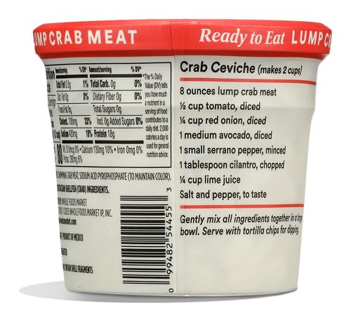Lump Crab Meat 8 Oz 365 By Whole Foods Market