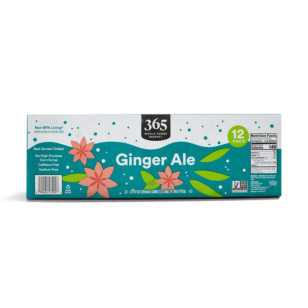 Ginger Ale Cans 12 Fl Oz 12 Pack 365 By Whole Foods Market
