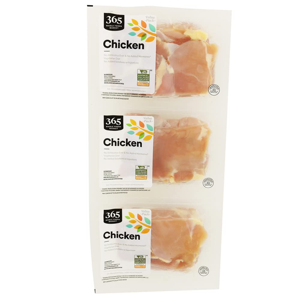 Boneless Skinless Chicken Thighs 1.5 Lb 1 Count 365 By Whole Foods Market