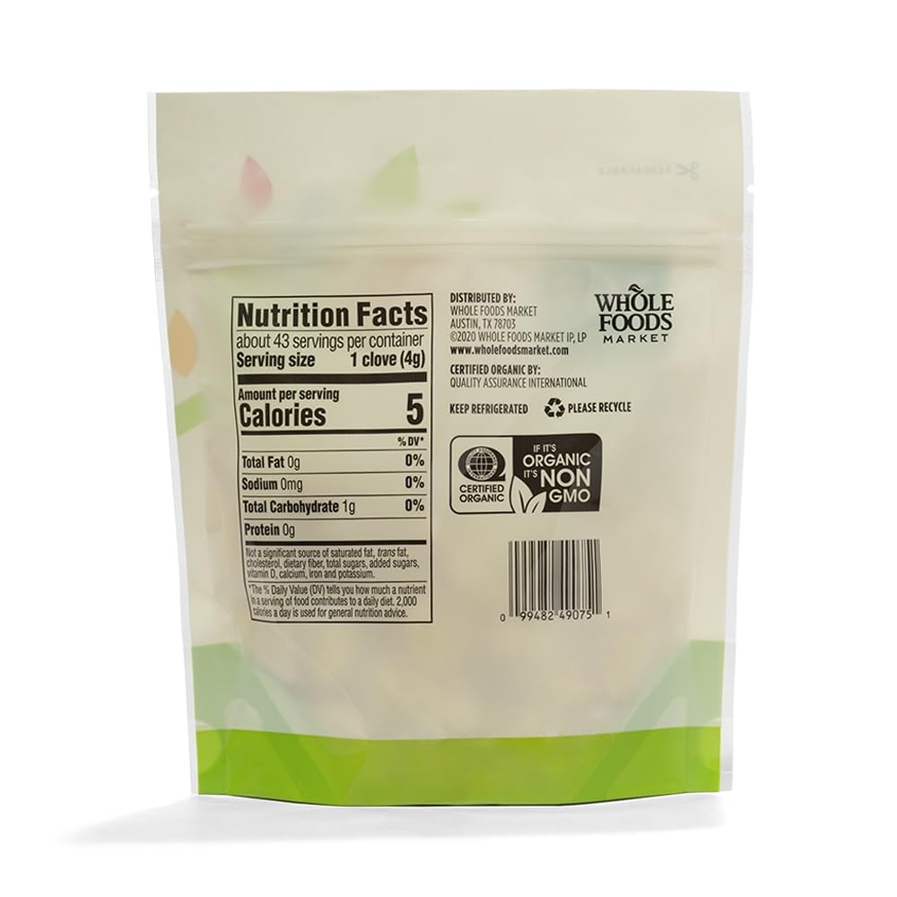 Organic Peeled Garlic 6 Oz 365 By Whole Foods Market