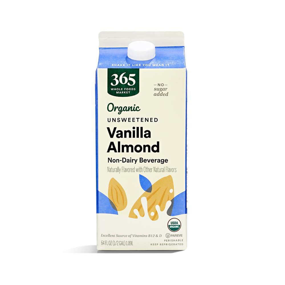 Organic Almondmilk Unsweetened Vanilla 64 Fl Oz 365 By Whole Foods Market