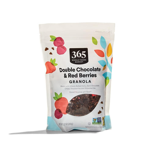 Double Chocolate Red Berries Granola 12 Oz 365 By Whole Foods Market