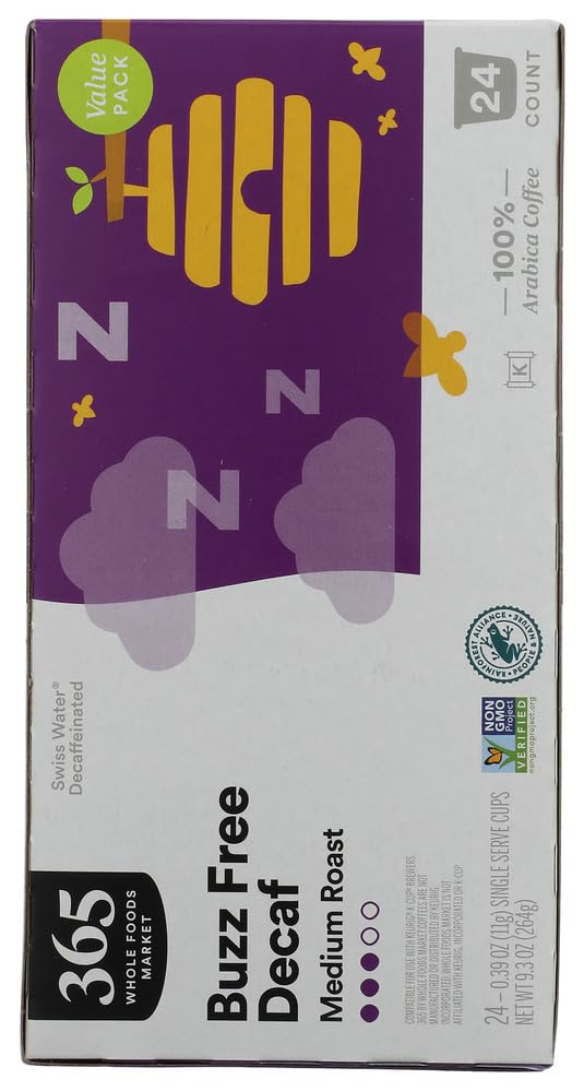 Buzz Free Value Size Coffee Capsule 9.3 Oz 365 By Whole Foods Market