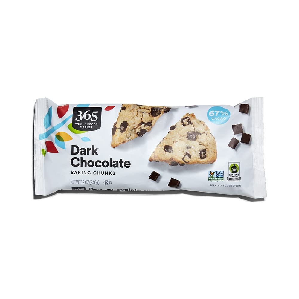 Dark Chocolate Baking Chunks 12 Oz 365 By Whole Foods Market