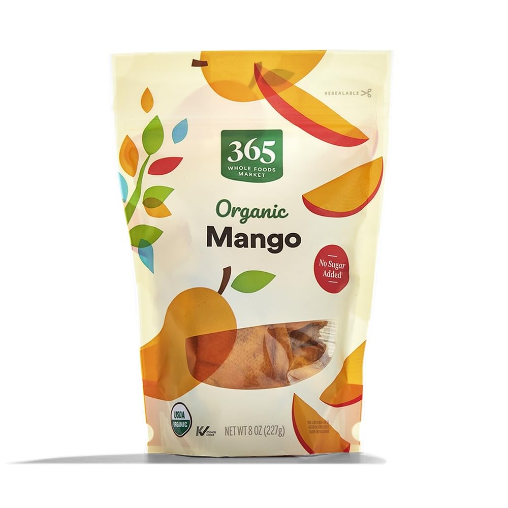 Organic Dried Mango 8 Oz 1 Count 365 By Whole Foods Market