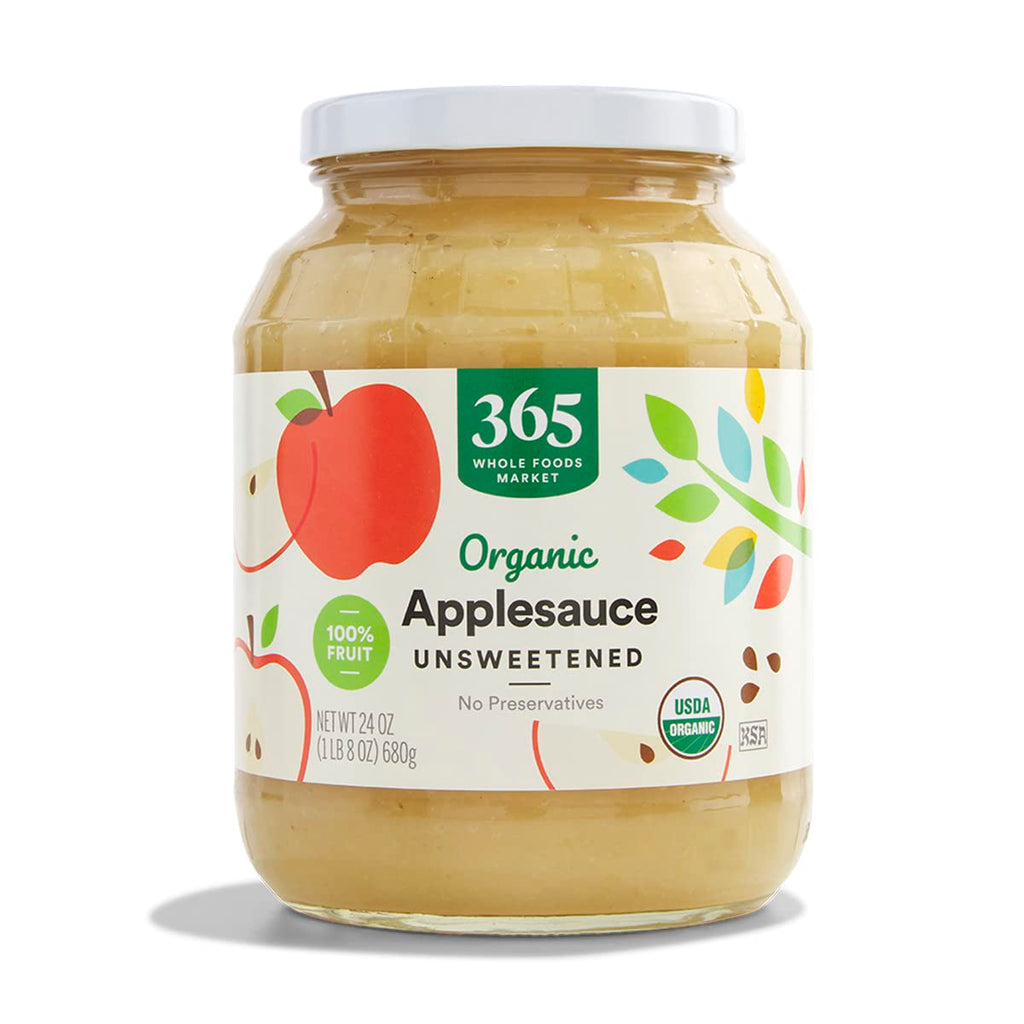 Organic Unsweetened Apple Sauce 24 Oz 1 Count 365 By Whole Foods Market