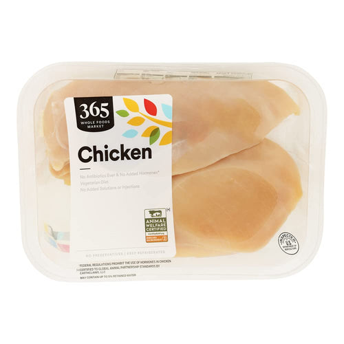 Boneless Skinless Chicken Breast 48 Oz 365 By Whole Foods Market