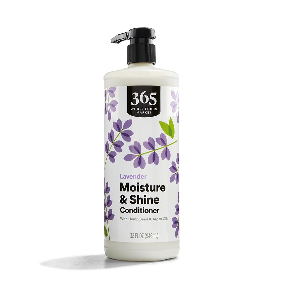 Moisture & Shine Conditioner Hemp Seed Argan Oil Lavender 32 Fl Oz 365 By Whole Foods Market