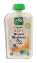 Organic Banana Blueberry Oat Baby Food 4 Oz 365 By Whole Foods Market