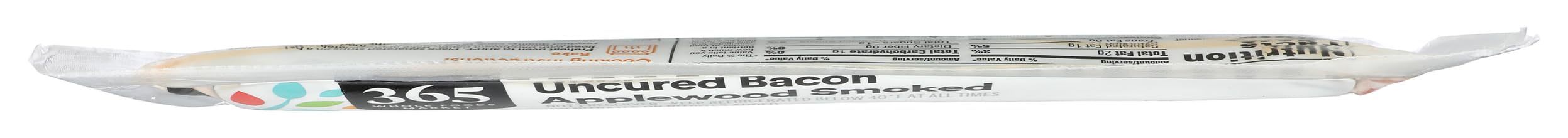 Uncured Applewood Smoked Bacon 12 Oz 365 By Whole Foods Market