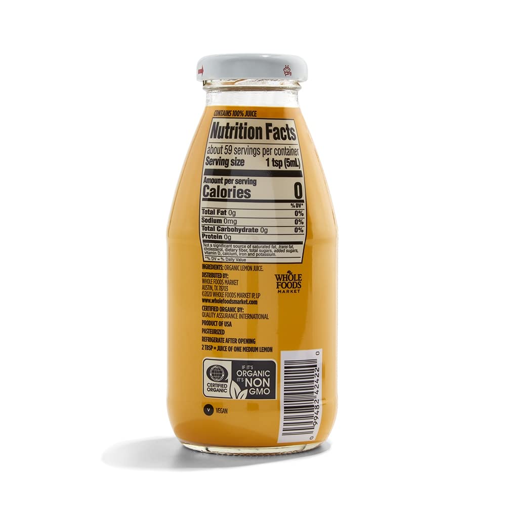 Organic Lemon Juice 10 Fl Oz 365 By Whole Foods Market