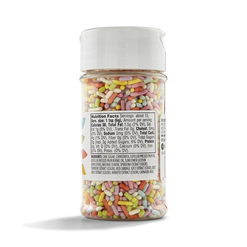 Rainbow Sprinkles 2.75 Oz 365 By Whole Foods Market