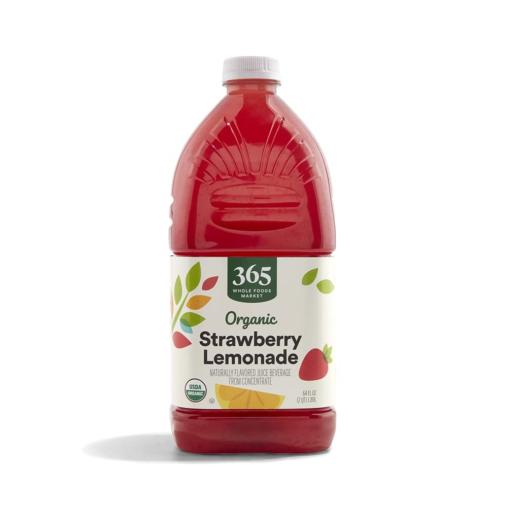 Organic Strawberry Lemonade 64 Fl Oz 1 Count 365 By Whole Foods Market