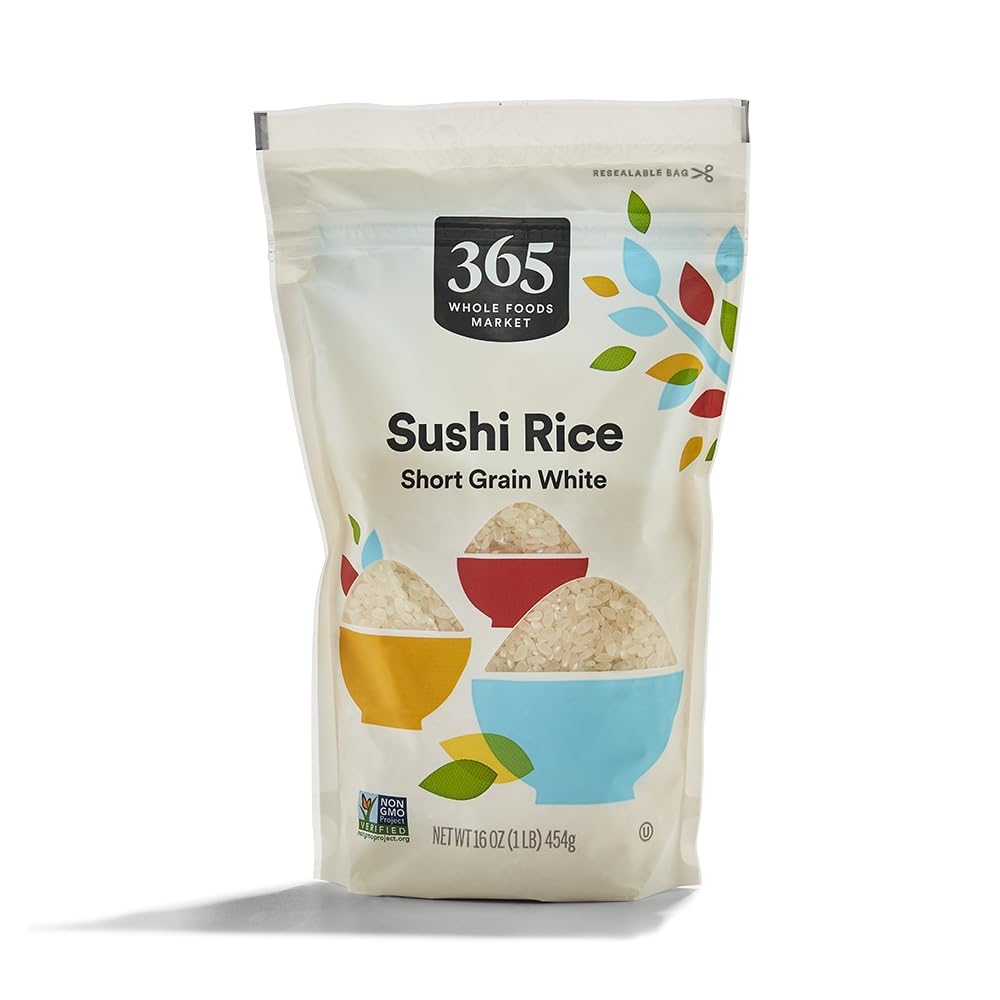 Short Grain White Sushi Rice 16 Oz 365 By Whole Foods Market