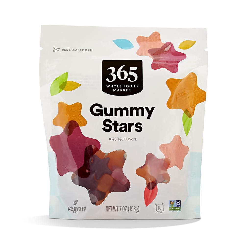 Assorted Flavor Gummy Stars 7 Oz 1 Count 365 By Whole Foods Market