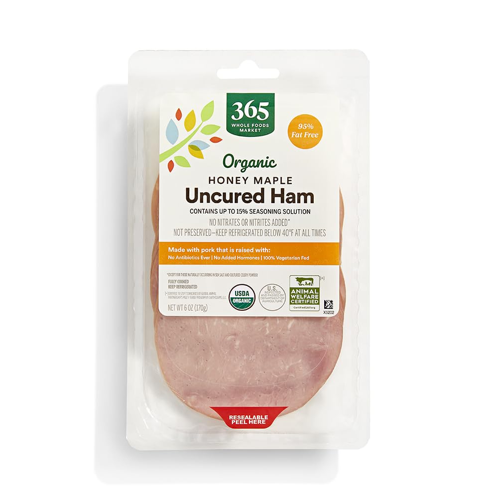 Organic Honey Maple Sliced Ham 6 Oz 365 By Whole Foods Market