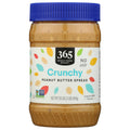 Crunchy Peanut Butter Spread No Stir 16 Oz 365 By Whole Foods Market