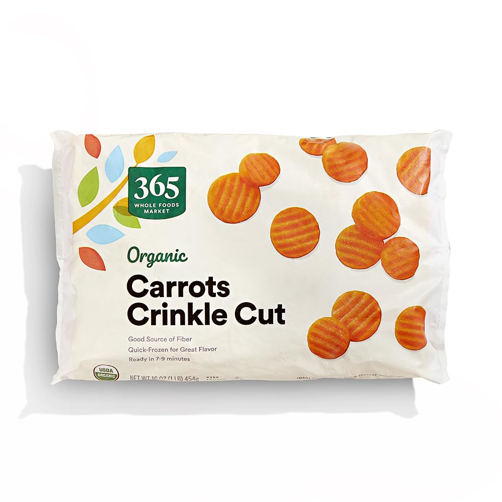 Organic Crinkle Cut Carrots 16 Oz 365 By Whole Foods Market