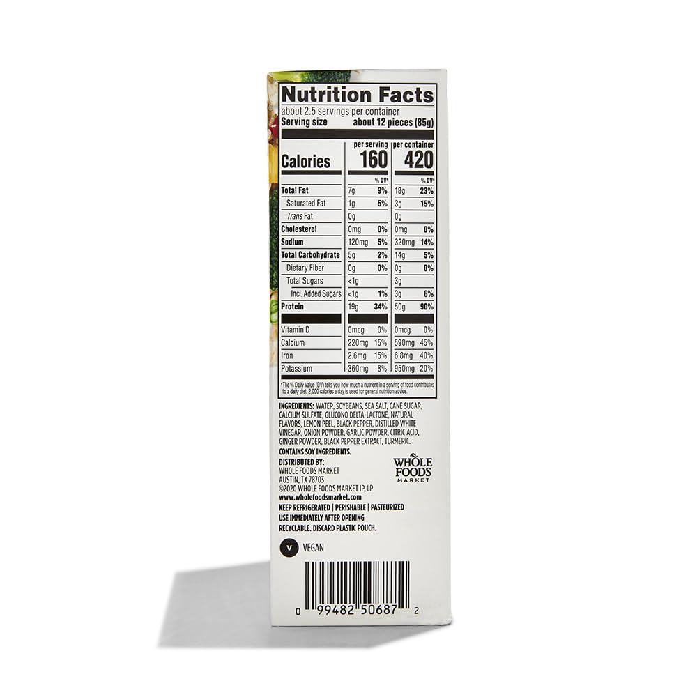 Lemon Pepper Tofu Bites 8 Oz 365 By Whole Foods Market