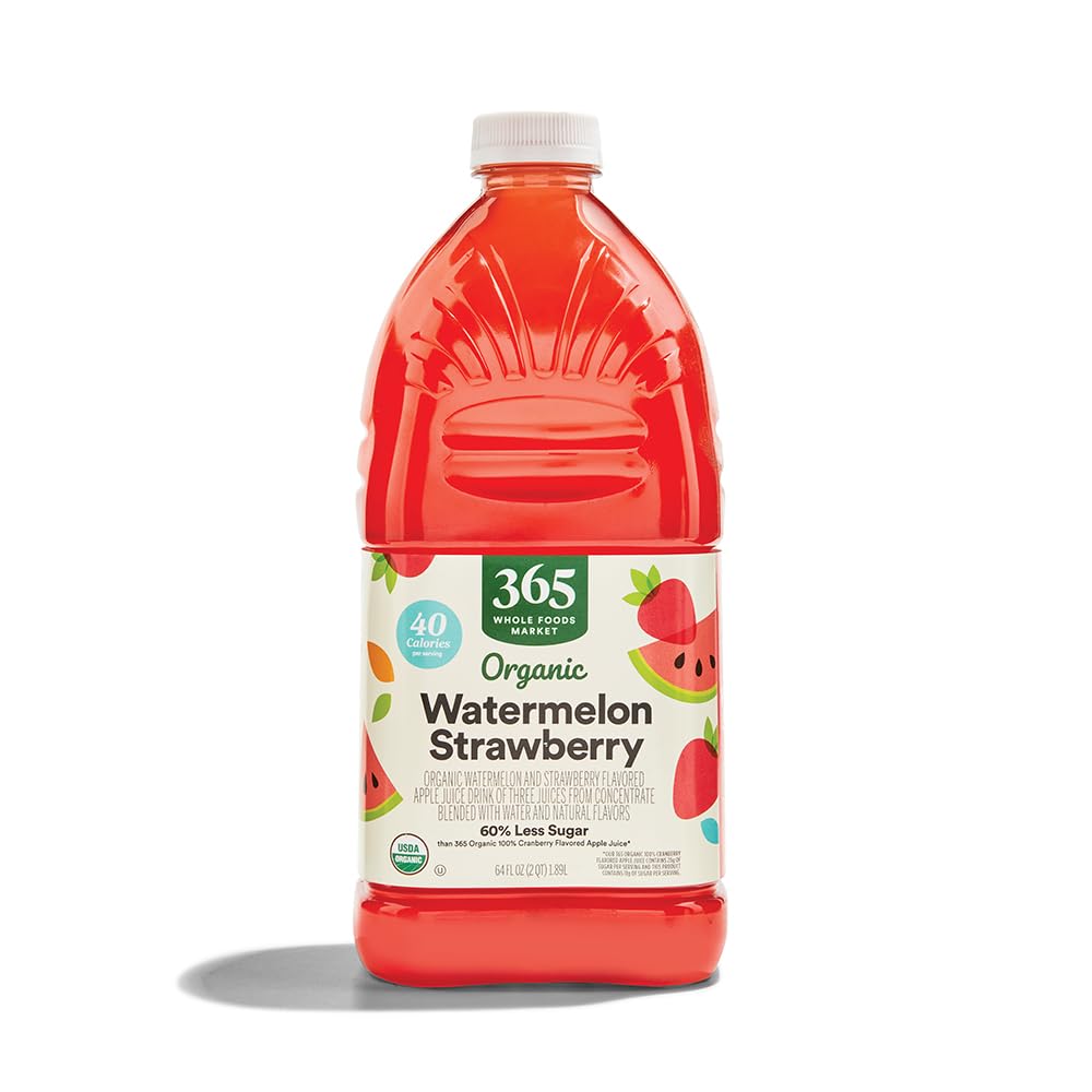 Organic Reduced Sugar Watermelon Strawberry Juice 64 Fl Oz 365 By Whole Foods Market