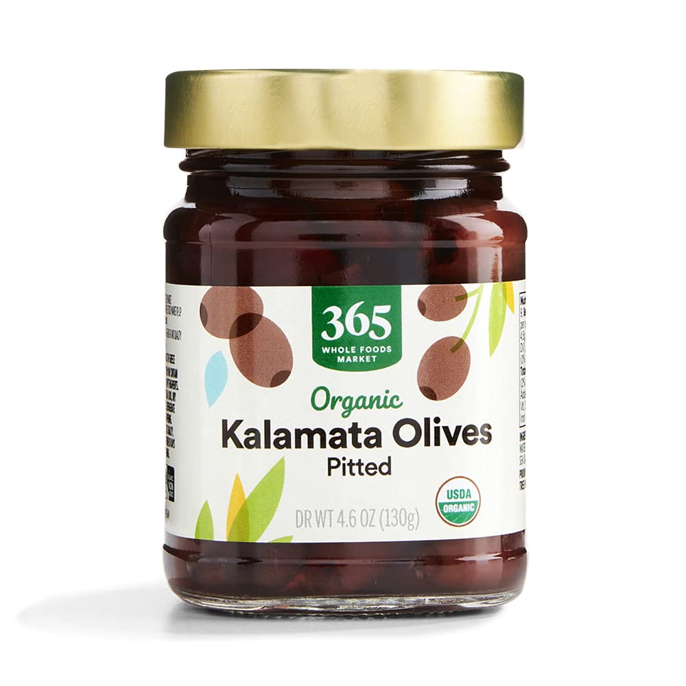 Organic Pitted Kalamata Olives 4.6 Oz 1 Count 365 By Whole Foods Market