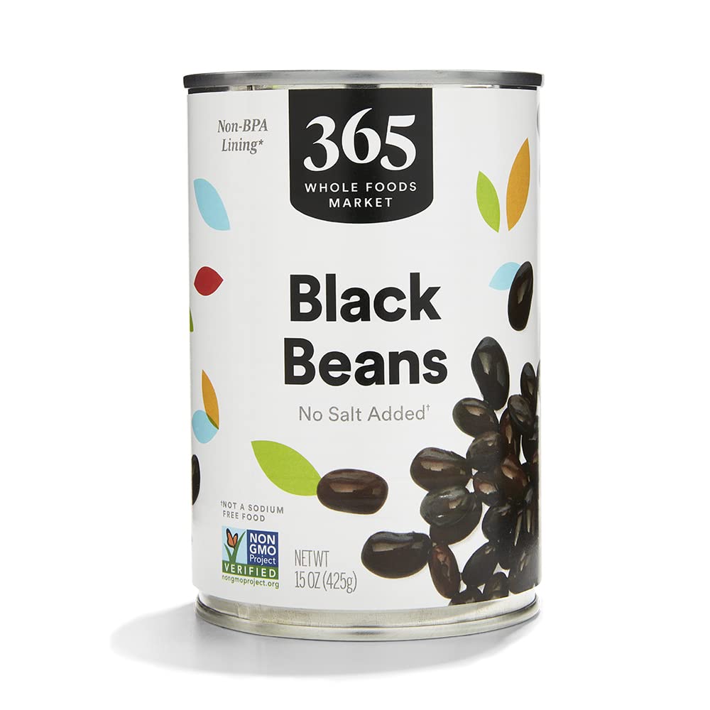 Unsalted Black Beans 15 Oz 365 By Whole Foods Market