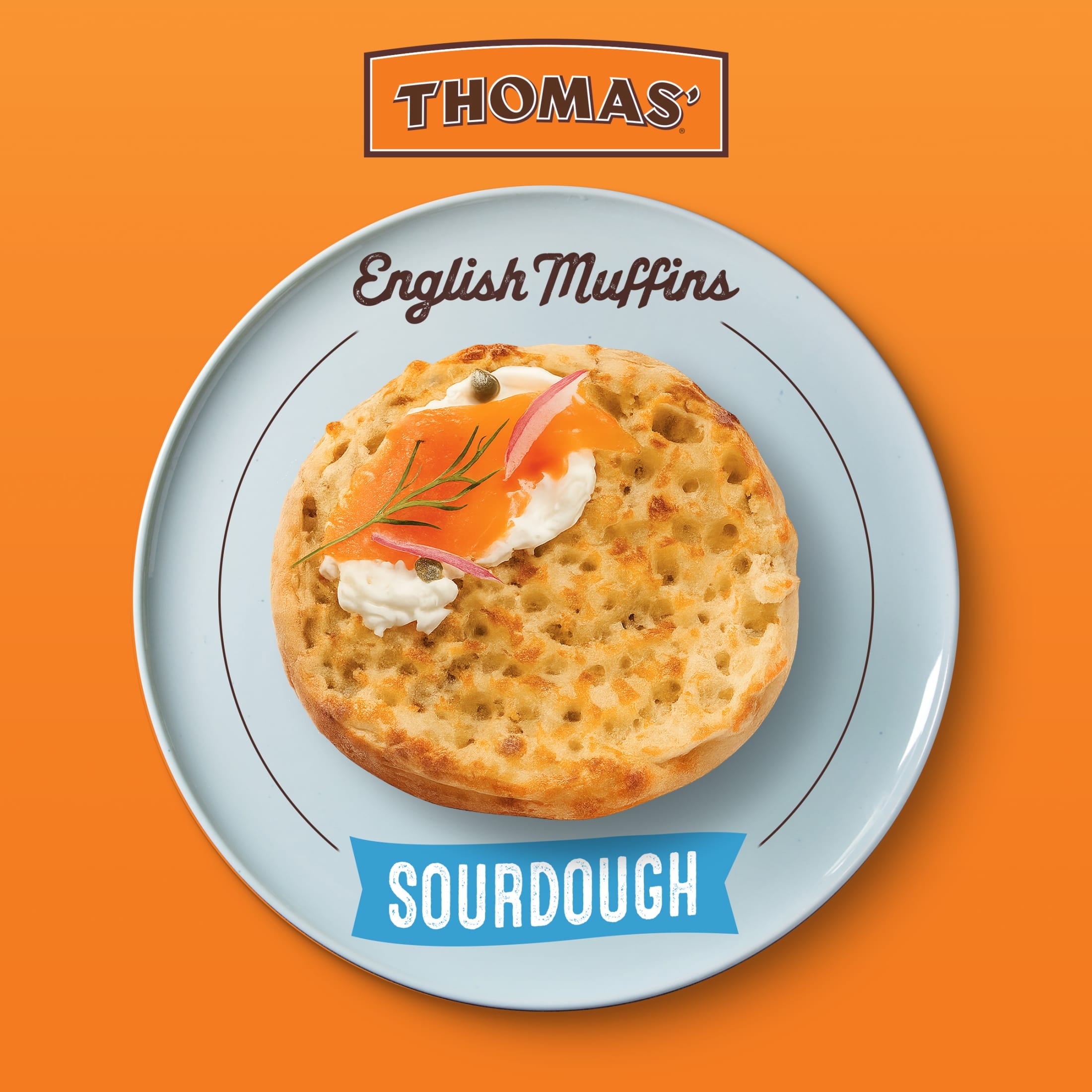 Thomas' Sourdough English Muffins 6 Count 12 Oz