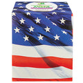 Wegmans White Facial Tissues Patriotic Stripes Design 65 Count 3 Ply