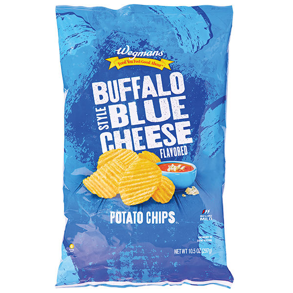 Wegmans Buffalo Style Blue Cheese Flavored Potato Chips 10.5 Oz