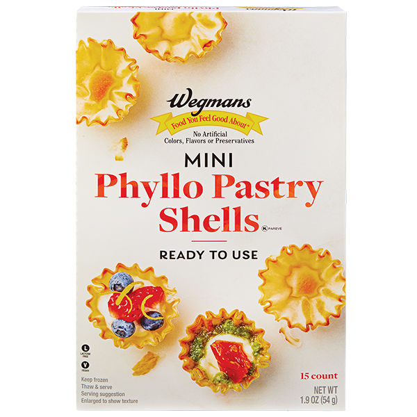Wegmans Mini Phyllo Pastry Shells 1.9 Oz 15 Count