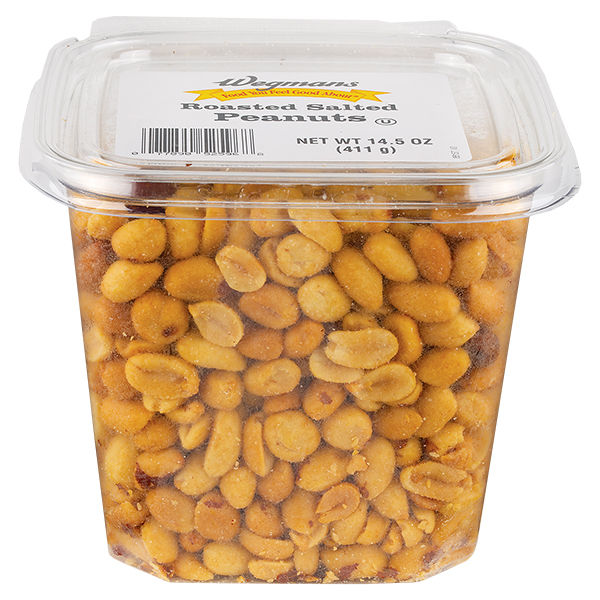 Wegmans Roasted Salted Peanuts Tub 14.5 Oz