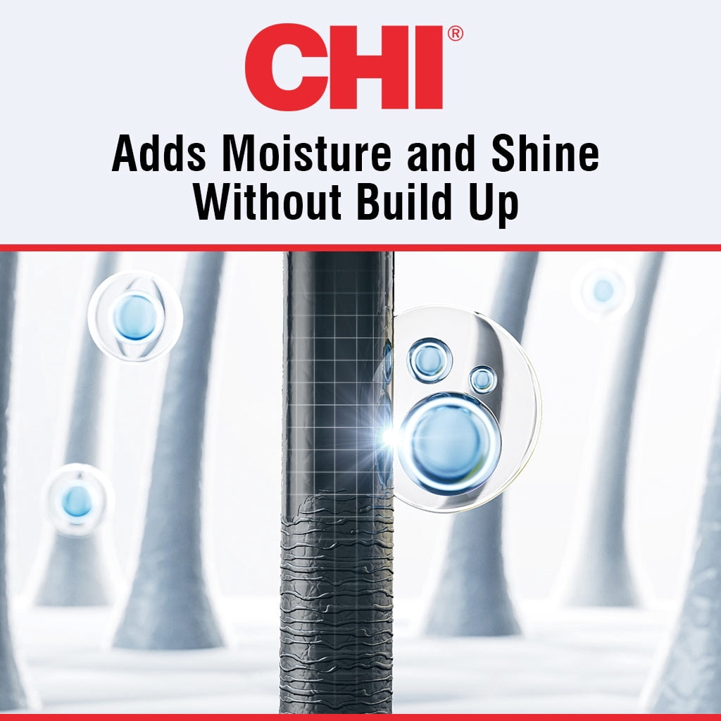 CHI Silk Infusion Leave-In Treatment Anti-Frizz Serum Heat Protectant for All Hair Types 6 oz